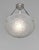 Art Deco French Art Deco Pendant Light by Noverdy 1930s - Floral Frosted Glass & Nickeled Bronze For Sale - Image 3 of 10