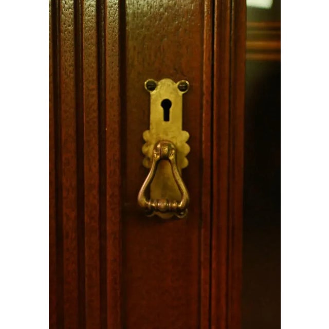 Gold Victorian Mahogany Library Cabinet from Hobbs and Co For Sale - Image 8 of 15