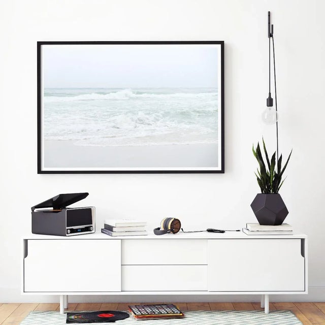 Contemporary Minimalist Beach Fine Art Photography Print, 45 X 30" Coastal Wall Art, 'Neutral Waves' Artwork For Sale - Image 4 of 8