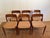 Vintage teak dining chairs by niels otto møller for j.l. Møller, 1950s, set of 6 offered is a set of six dining chairs,...