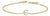10K Yellow Gold Diamond Accent "C" Initial Charm and Link Bracelet For Sale