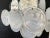 Glass Vintage Italian Murano Chandelier with 36 White Disks, 1979 For Sale - Image 7 of 18