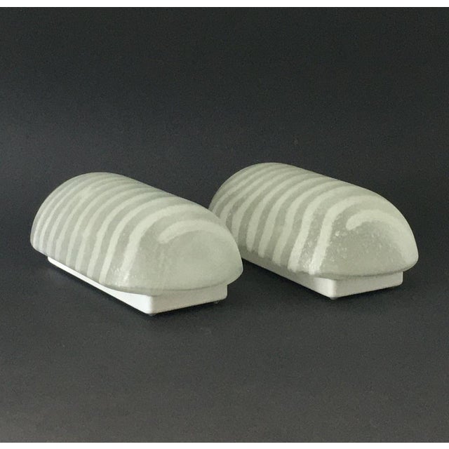 Vintage Striped Glass Wall Lamps from Peill & Putzler, Germany, 1970s, Set of 2 For Sale - Image 6 of 8