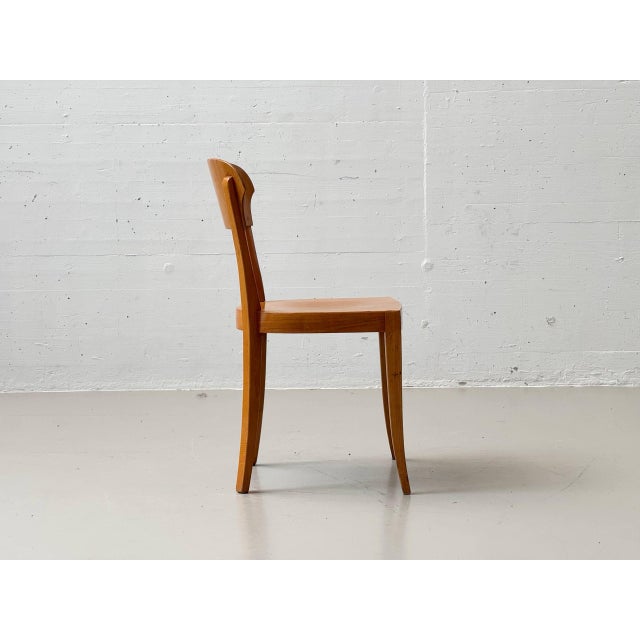 Brown Wooden Chair from Horgenglarus, 1920s For Sale - Image 8 of 18