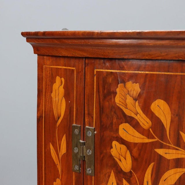 Dutch Half Moon Walnut Corner Cabinet For Sale - Image 6 of 11