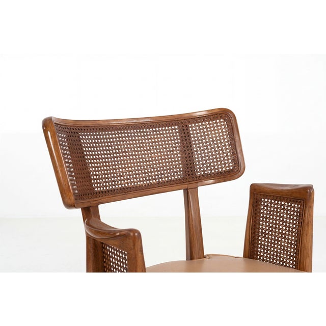 Set of Ten Edward Wormley for Dunbar Curved-Back Dining Chairs, 1948 For Sale - Image 9 of 13