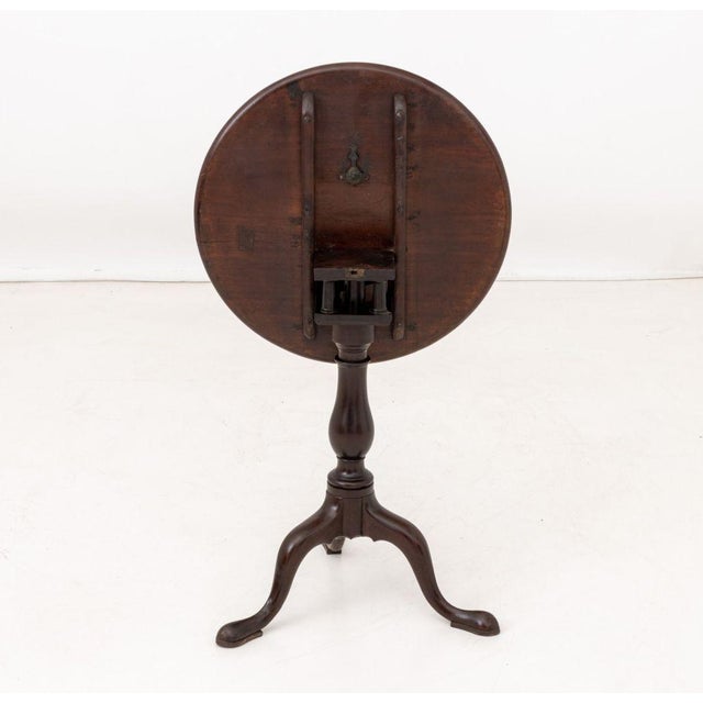 Brown George III Style Mahogany Tripod Table For Sale - Image 8 of 8