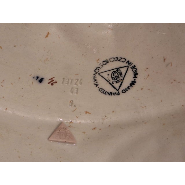 Vintage Neoclassical Porcelain Figural Compote – Cobalt & Gilt For Sale - Image 9 of 9