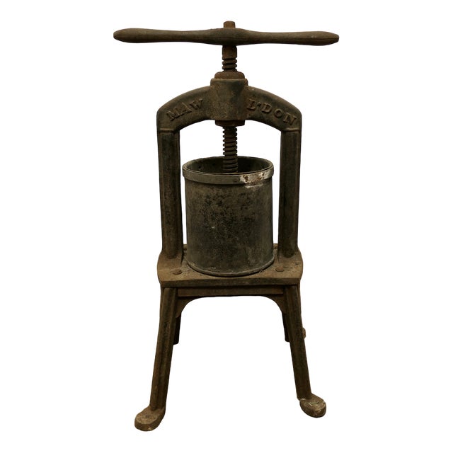 19th Century Cast Iron Tincture Press from Maw and Sons For Sale