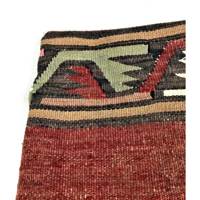 2010s Kilim Rug Pillow Cover For Sale - Image 5 of 9