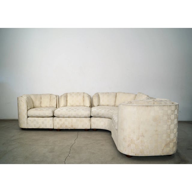 Mid-Century Modern 1970’s Mid-Century Modern Henredon 4-Piece Modular Sectional Sofa For Sale - Image 3 of 12