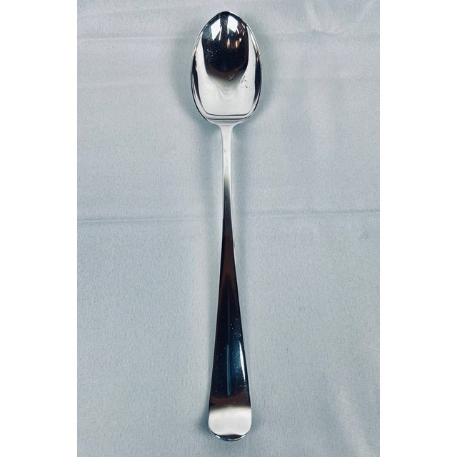 1940s Large Stuffing Spoon by Gerity in Silver Plate-13” L For Sale - Image 5 of 8