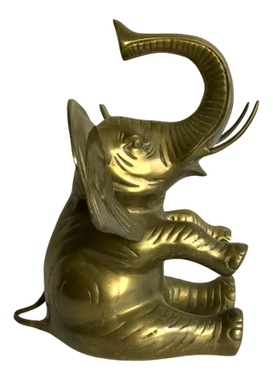 Vintage Brass Elephant