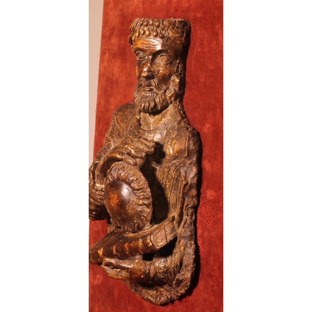 Renaissance Saint Bartholomew in Walnut, 1600s For Sale - Image 12 of 15