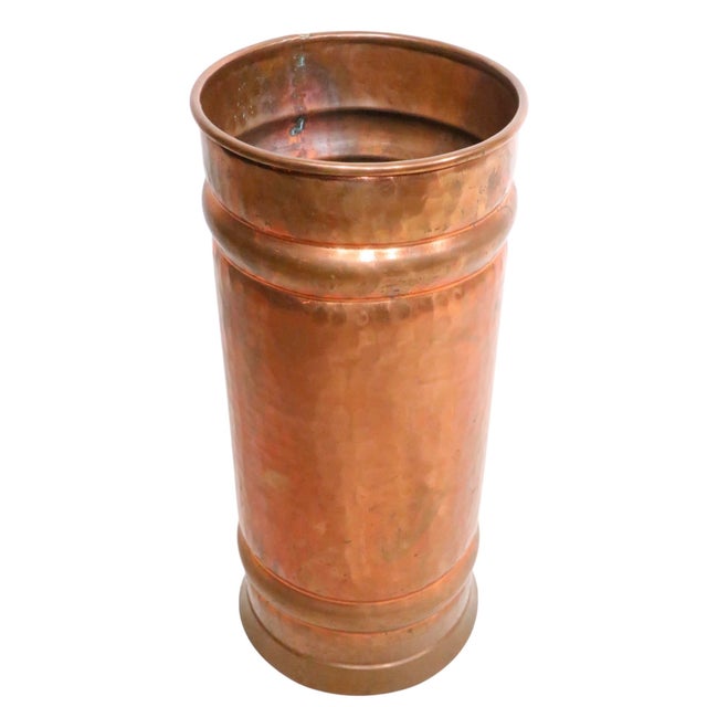 Vintage Copper Umbrella Cane Stand by Nicki Yassaman Made in Turkey C. 1970's For Sale - Image 4 of 10