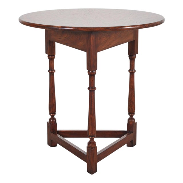 Ralph Lauren Country English Style Walnut Cricket Pub Table For Sale
