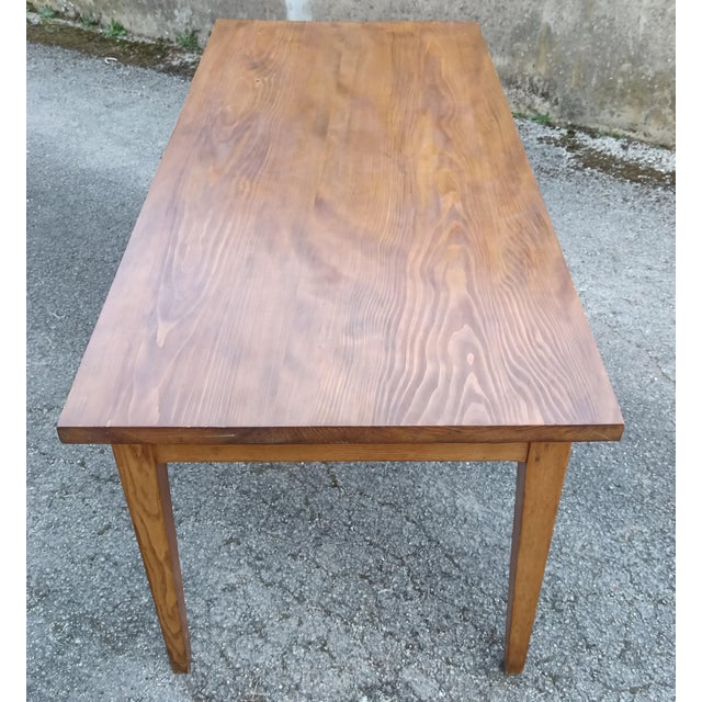 Wood Vintage Desk, France, 1970 For Sale - Image 7 of 10