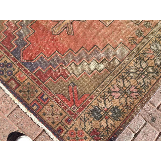 Textile 1950s Rustic Turkish Area Rug - 57" X 114" For Sale - Image 7 of 10