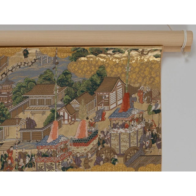 Japanese Ceremonial Silk Wall Tapestry by Renaras For Sale - Image 4 of 5
