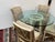 McGuire Furniture Lattice Back & Seashell Printed Dining Side Chairs and Glass Bistro Table, 28 Inches For Sale - Image 9 of 12