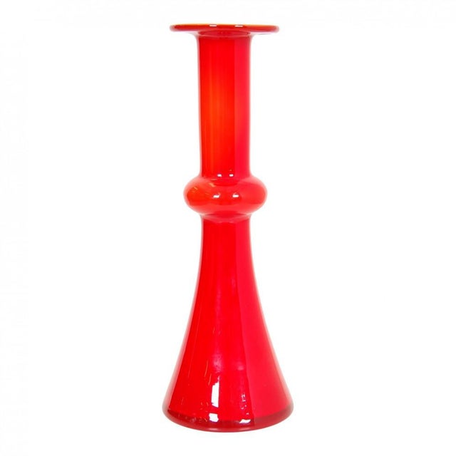 Red Vase from Holmegaard For Sale - Image 5 of 5