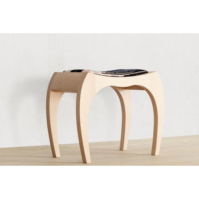 Not Yet Made - Made To Order Signed Rumbo Stool 2 in Beech Wood by Jean-Baptiste Van Den Heede For Sale - Image 5 of 8