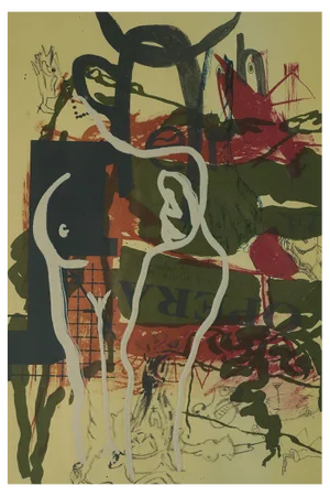Poul Esting, Carmen, Color Lithograph, Framed