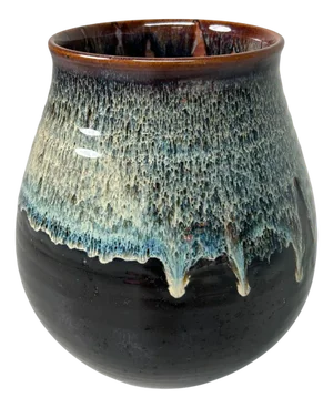 Japanese Ikebana Flower Vase Koishiwara-Yaki, 1970s