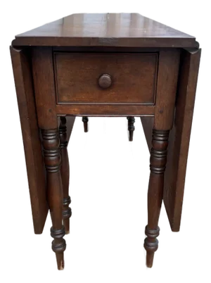 Antique Sheraton Walnut Drop Leaf Table, Shenandoah Valley of Va, 1830’s
