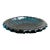 Blenko Wayne Husted Ribbed Glass Ashtray 6112 S Persian Turquoise Blue 10 1/2" For Sale