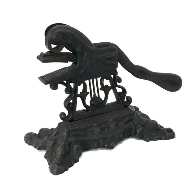 Ornate Antique American Victorian Cast Iron Table Top Nut Cracker Circa 1880s For Sale - Image 4 of 13