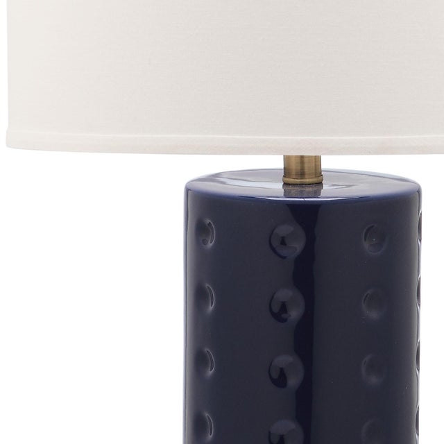 26 Inch H Table Lamp in Navy - a Pair For Sale - Image 4 of 9