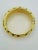 1980s Angelique De Paris Wide Resin & Gold Vermeil Hinged Bangle Bracelet For Sale - Image 4 of 4