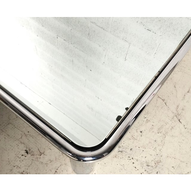 Mirrored and Steel Chromed Sesann Coffee Table by Gianfranco Frattini for Cassina, 1970s For Sale - Image 9 of 12