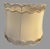 Hollywood Regency Vintage 20” Scalloped Silk Lamp Shade Lattice Openwork Trim Large 16” Tall For Sale - Image 3 of 5