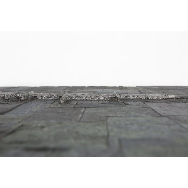 Metal Brutalist Brazilian Stone Coffee Table by Pia Manu, 1960 For Sale - Image 7 of 15