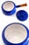 1960s Dansk Kobenstyle Fondue/Sauce Pot With Lid, Blue For Sale - Image 9 of 11