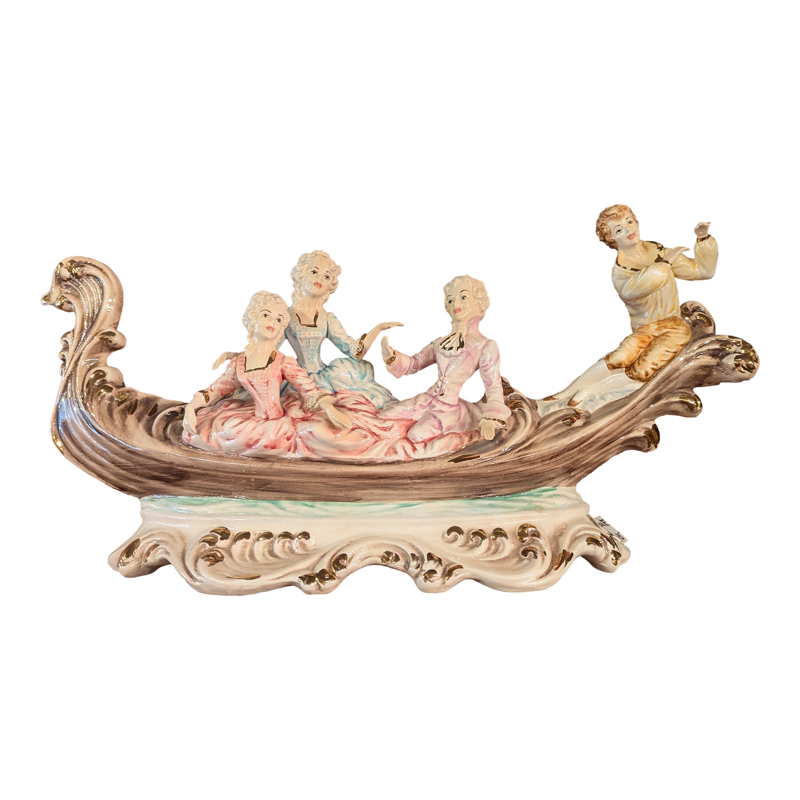Capodimonte Style Italian Gondola | Chairish
