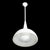 Mid Century Modern White Enamel and Holophane Glass Diffuser Pendant by Mathieu Matégot For Sale - Image 11 of 18