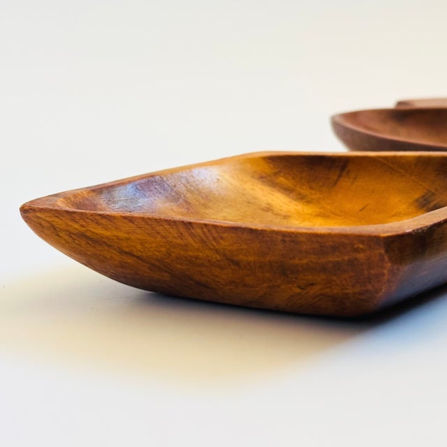 Mid Century Wood Card Suit Dishes - Set of 4 For Sale In San Francisco - Image 6 of 12