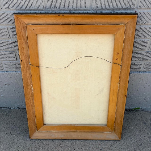 Joseph Kadanec Framed Painting, Mid-Century, Circa 1960s For Sale - Image 12 of 12