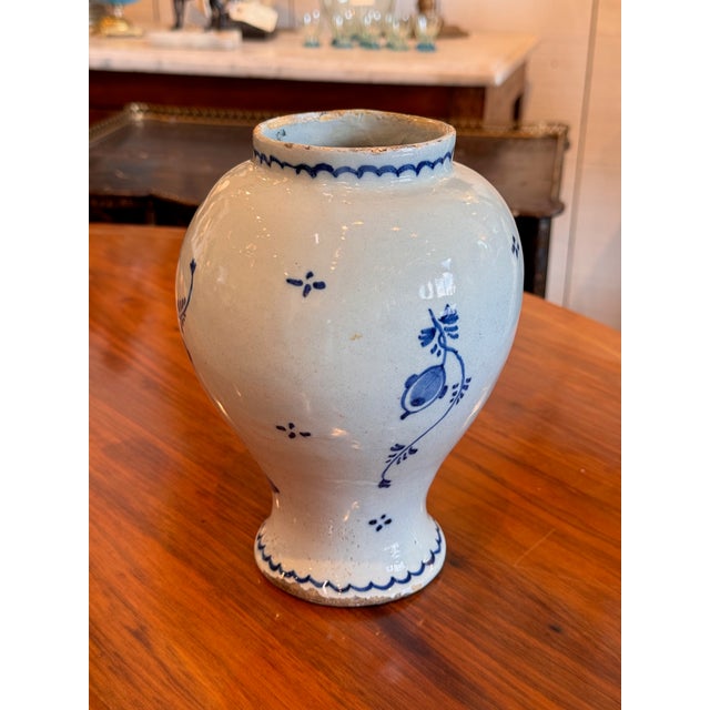 Traditional Late 18th Century Delft Jar For Sale - Image 3 of 5