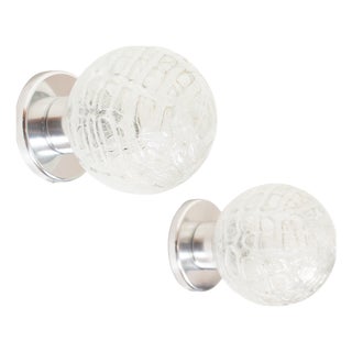 Vintage Chrome Wall Lamps from Doria Leuchten, 1970s, Set of 3 For Sale