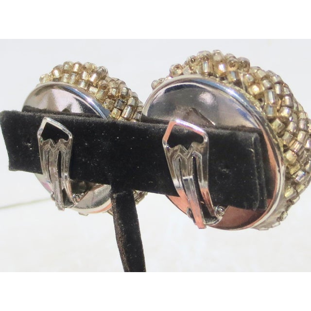 Modern Bugle Beads Earrings by Maria Calderara For Sale - Image 3 of 6
