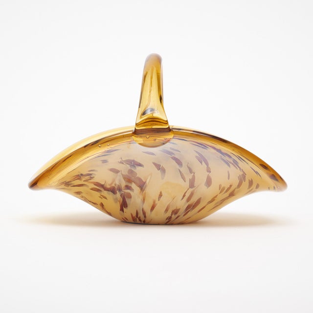 Murano Glass Basket/ Bowl For Sale In Austin - Image 6 of 10