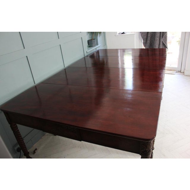 Wood Antique Cuban Mahogany Dining Table For Sale - Image 7 of 18