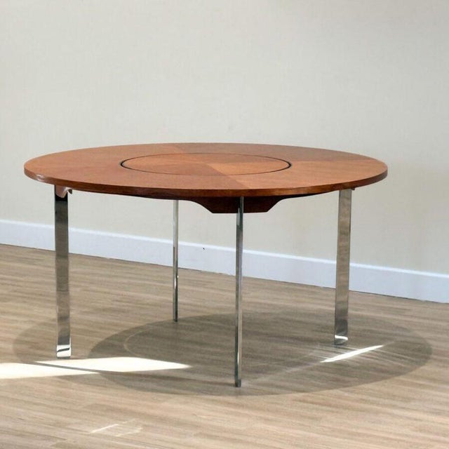 Dining Table with Lazy Susan from Merrow Associates, 1960 For Sale - Image 4 of 8