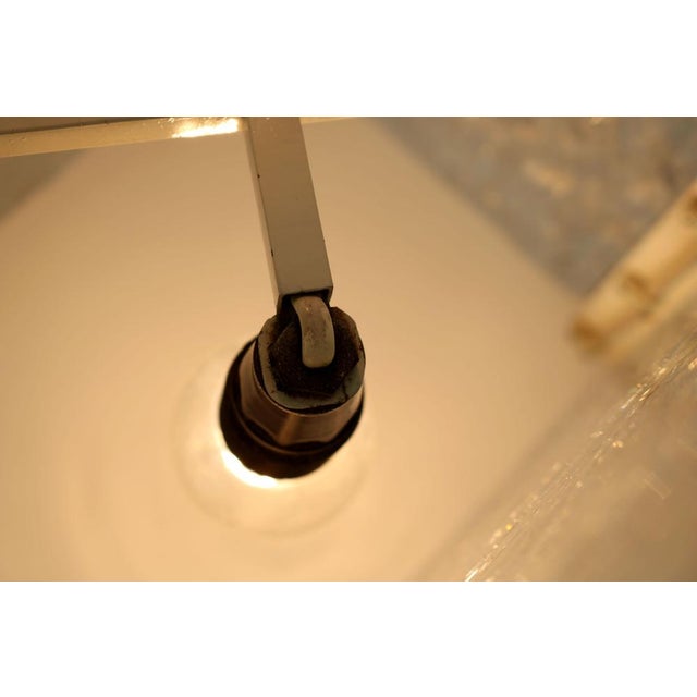 Mid-Century Modern Table Lamp with Thick Structured Acrylic Glass & Rosewood Frame, 1970 For Sale - Image 12 of 16