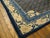 Early 20th Century 1900s Blue Navy Geometric Medallion Antique Chinese Peking Rug 4'4" X 5'6" Handknotted Wool Carpet For Sale - Image 5 of 5