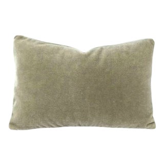 Mario Sirtori Alpaca Mohair Gray Lumbar Pillow Cover For Sale